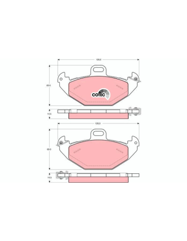 PAST FRENO TRW GDB-1353 - 2686.00
