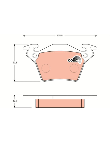 PAST FRENO TRW GDB-1408 - 2717.00