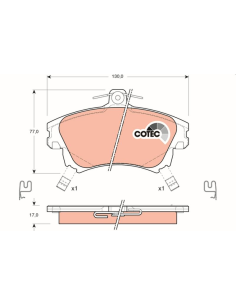 PAST FRENO TRW GDB-1313 - 2708.02