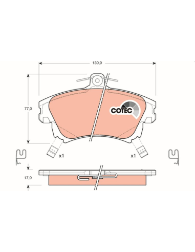 PAST FRENO TRW GDB-1313 - 2708.02