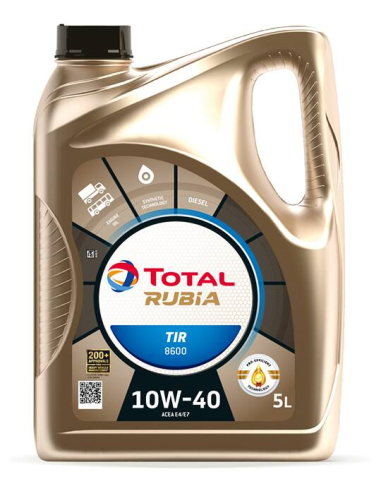 TOTAL RUBIA TIR 8600 10W40 5L.