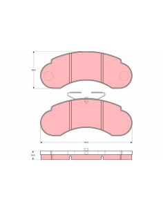 PAST. FRENO TRW GDB-1114