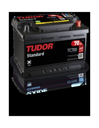 BATERIA TUDOR 70 AH. + DR.