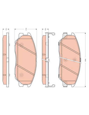 PAST. FRENO TRW GDB3412