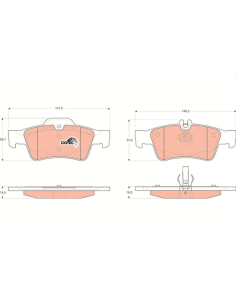 PAST. FRENO TRW GDB1546