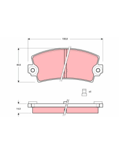 PAST. FRENO TRW GDB149