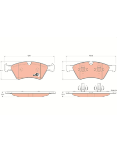 PAST. FRENO TRW GDB1642