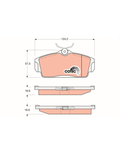 PAST. FRENO TRW GDB3168