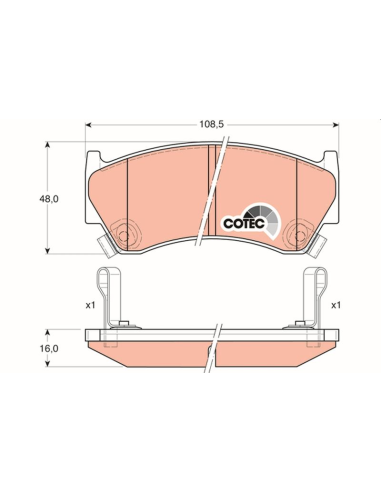 PAST FRENO TRW GDB-3180 - 2592.12