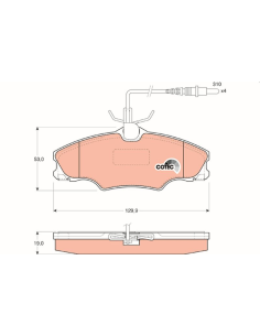 PAST FRENO TRW GDB-1193 - 2603.04