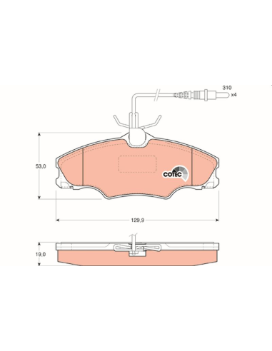 PAST FRENO TRW GDB-1193 - 2603.04
