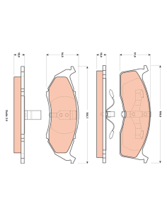 PAST FRENO TRW GDB-4091 - 2610.00