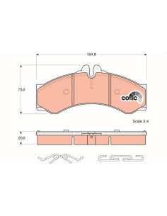 PAST FRENO TRW GDB-1288 - 2614.00