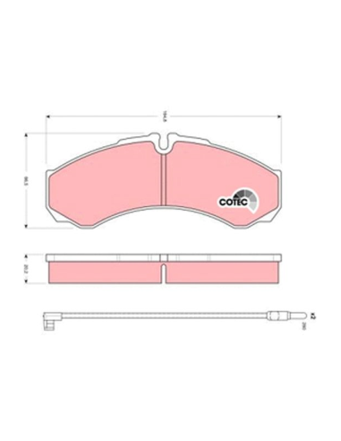 PAST FRENO TRW GDB-1609 - 2651.02